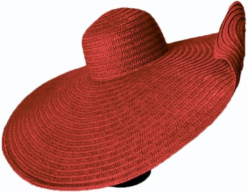 Tinkeep Oversized Beach Straw Hats for Women Extra Large Wide Brim Beach Hat Foldable Roll up Floppy Sun Hat - Image 5